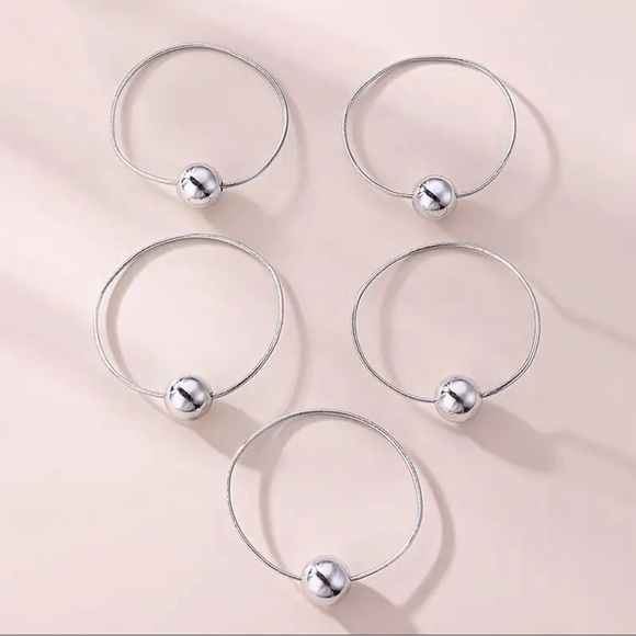 Set of 5 Chic Metallic Hair Elastic Rope ?? main image 5
